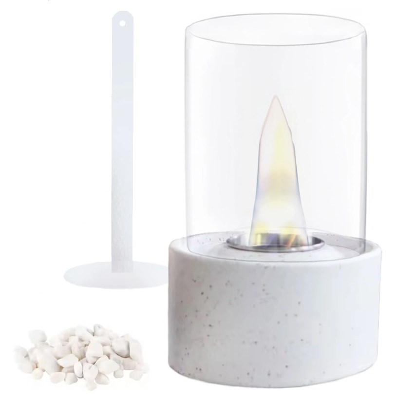 biały okrągły biokominek BK01 Round White