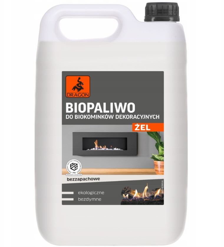 Żelowe biopaliwo do biokominka