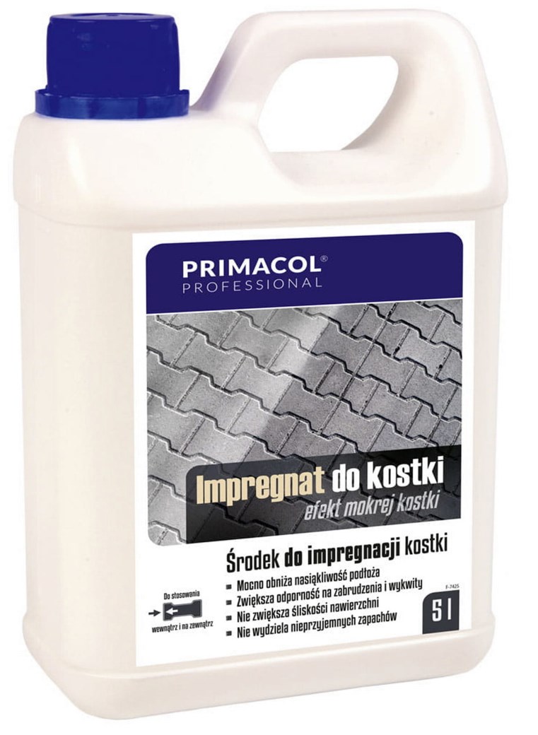impregnat do kostki dający efekt mokrej nawierzchni
