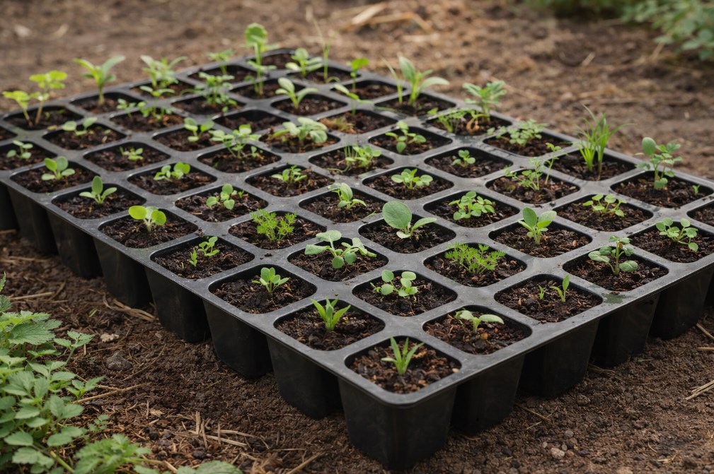 wielodoniczka z roślinami