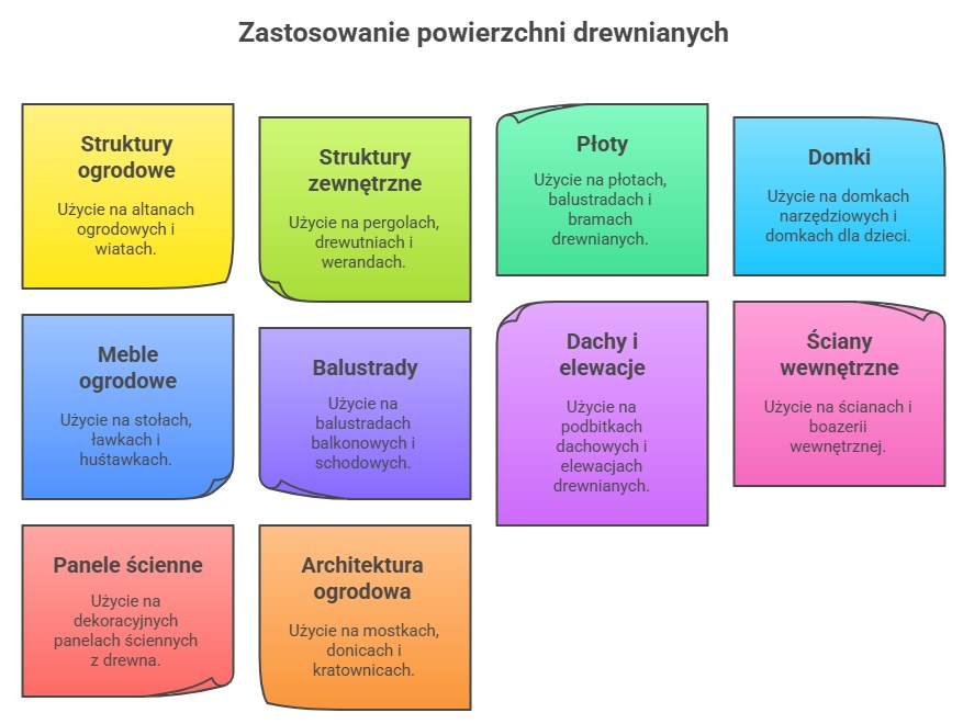 Zastosowanie lakierobejcy Greinplast WLW