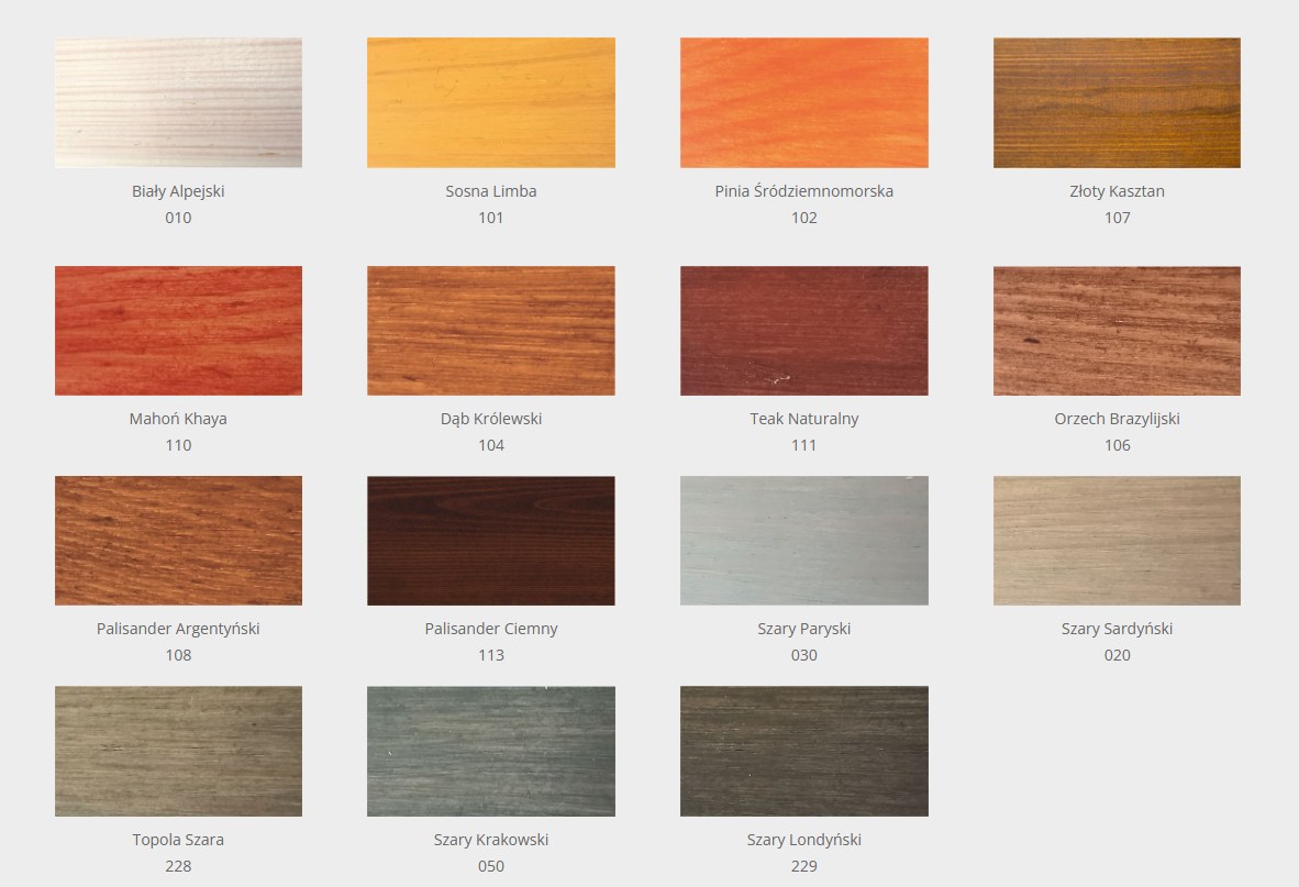 Lakierobejca powłokotwórcza Greinplast WLW wzornik