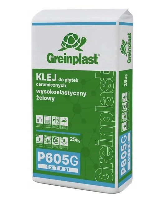 Greinplast P605G – wysokoelastyczny, żelowy klej do płytek ceramicznych 25 kg