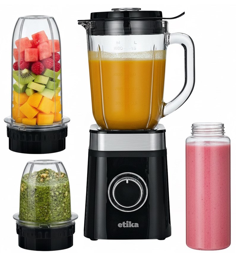 Blender kielichowy ETIKA ET23/BL ze szklanym kielichem
