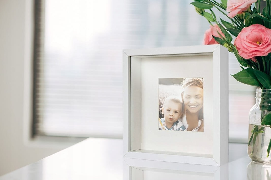 BD Art ramka 3D Box 23x23 cm biała – głęboka ramka przestrzenna