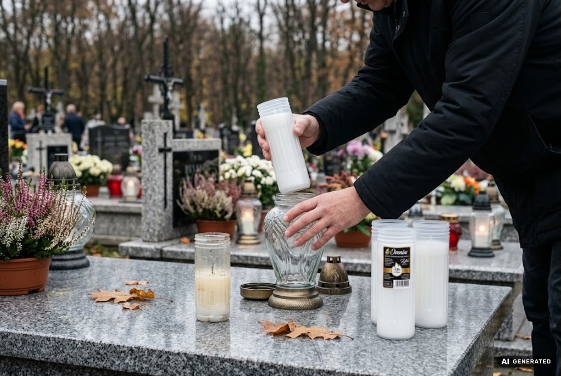 Wkład parafinowy do zniczy LUKS OM4 16 cm – ok. 72 h